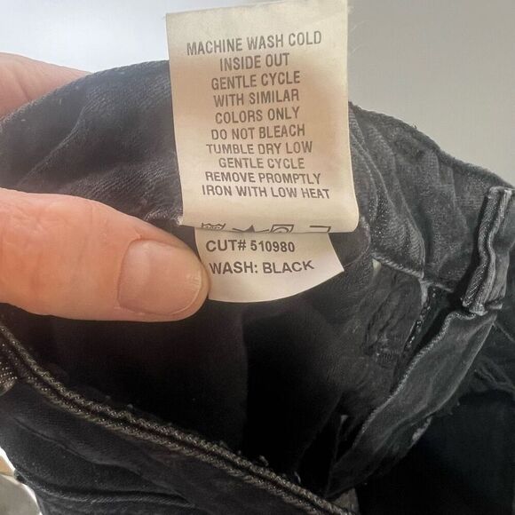 Level 99 Black Straight Leg Jeans Size 31 - Picture 10 of 10